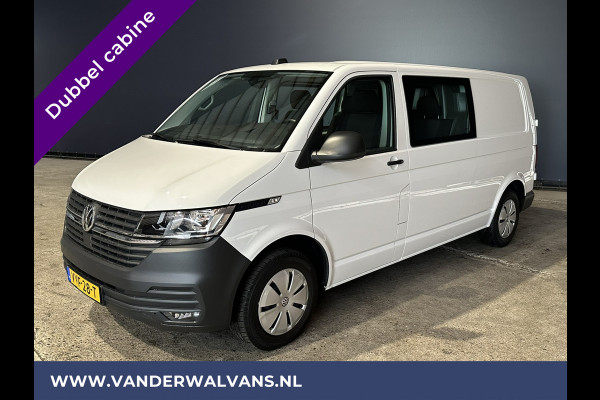 Volkswagen Transporter 2.0 TDI L2H1 Dubbele Cabine Euro6 Airco | 5-Zits | Navigatie | Trekhaak | Apple Carplay Android Auto, Cruisecontrol, Parkeersensoren