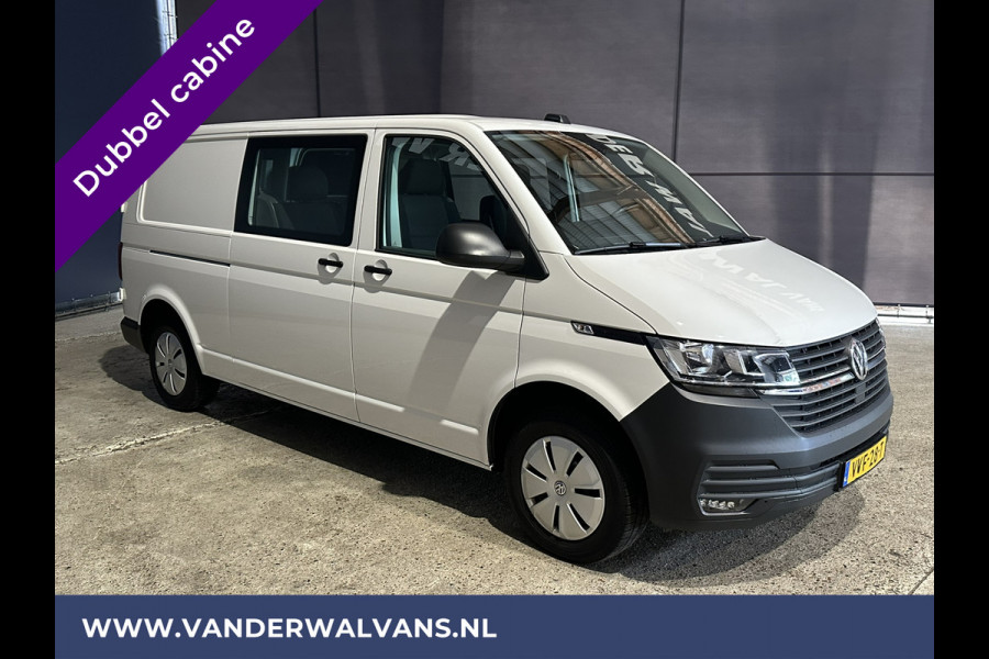 Volkswagen Transporter 2.0 TDI L2H1 Dubbele Cabine Euro6 Airco | 5-Zits | Navigatie | Trekhaak | Apple Carplay Android Auto, Cruisecontrol, Parkeersensoren