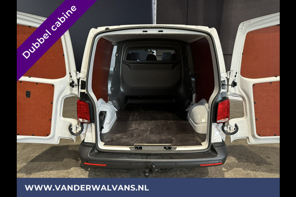 Volkswagen Transporter 2.0 TDI L2H1 Dubbele Cabine Euro6 Airco | 5-Zits | Navigatie | Trekhaak | Apple Carplay Android Auto, Cruisecontrol, Parkeersensoren