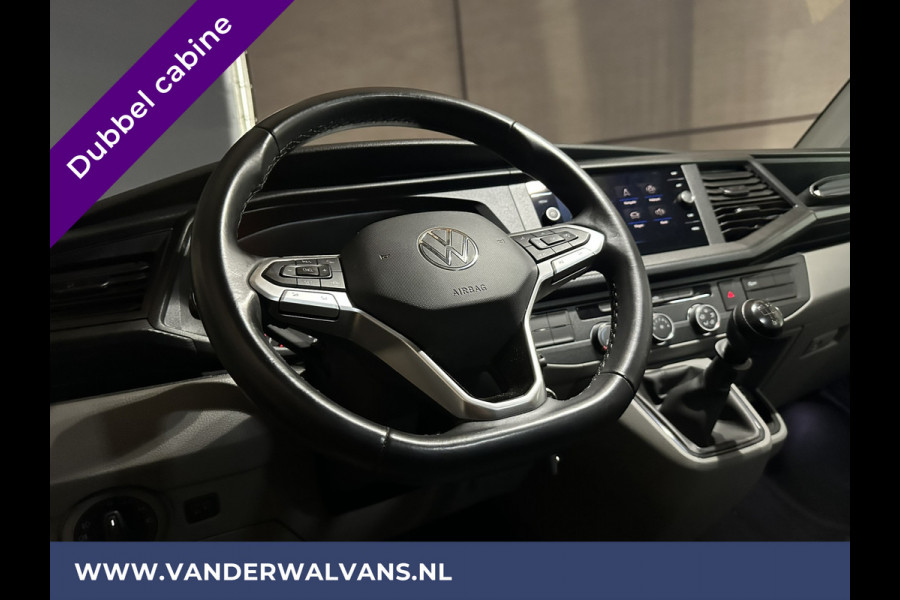 Volkswagen Transporter 2.0 TDI L2H1 Dubbele Cabine Euro6 Airco | 5-Zits | Navigatie | Trekhaak | Apple Carplay Android Auto, Cruisecontrol, Parkeersensoren