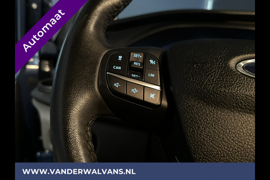 Ford Transit Custom 2.0 TDCI 131pk Automaat L1H1 Euro6 Airco | Camera | Navigatie | Adaptieve Cruisecontrol | Trekhaak | LED Verwarmde voorruit, Parkeersensoren, Bijrijdersbank