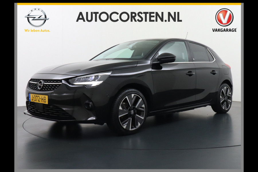 Opel CORSA-E Innovation 50kWh Pano-dak Leer 360°Camera Navi PDC-a+v Opel-Connect Apple Carplay Android Auto Stoelverwarming Ecc Stuurverwarmi Lmv Sensor dodehoek Visio park 1 Keyless Verkeersbord detectie Connected services Dealeronderhouden 1e Eigenaar Origineel Nederlandse Auto € 38.000 nieuw! Accugarantie tot 12-8-2028/160.000km