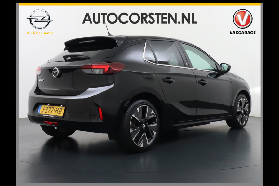Opel CORSA-E Innovation 50kWh Pano-dak Leer 360°Camera Navi PDC-a+v Opel-Connect Apple Carplay Android Auto Stoelverwarming Ecc Stuurverwarmi Lmv Sensor dodehoek Visio park 1 Keyless Verkeersbord detectie Connected services Dealeronderhouden 1e Eigenaar Origineel Nederlandse Auto € 38.000 nieuw! Accugarantie tot 12-8-2028/160.000km