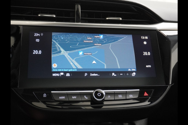 Opel CORSA-E Innovation 50kWh Pano-dak Leer 360°Camera Navi PDC-a+v Opel-Connect Apple Carplay Android Auto Stoelverwarming Ecc Stuurverwarmi Lmv Sensor dodehoek Visio park 1 Keyless Verkeersbord detectie Connected services Dealeronderhouden 1e Eigenaar Origineel Nederlandse Auto € 38.000 nieuw! Accugarantie tot 12-8-2028/160.000km