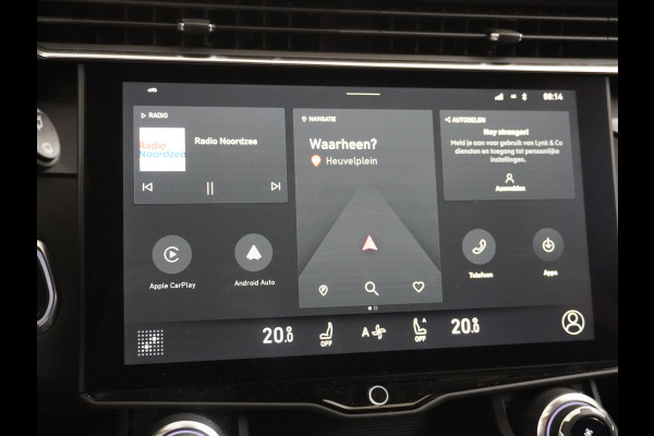 Lynk & Co 01 1.5 PHEV AUT-7 261pk Pano-Schuif-K-dak 20" 360°Camera Apple Carplay Android Auto Adaptive-Cruise Navi Pdc Ecc Keyless Led Plug-I Elek.Memory.Stoel File assistent Dodehoek detector Elektrisch bedienbare achterklep Rijstrooksensor Wifi Verkeersbord detectie 425Nm koppel 3,7kw laadvermogen A-label Euro 6 Hybride Benzine/Elektrisch rijden tot ca.69km 1.800kg trekvermogen