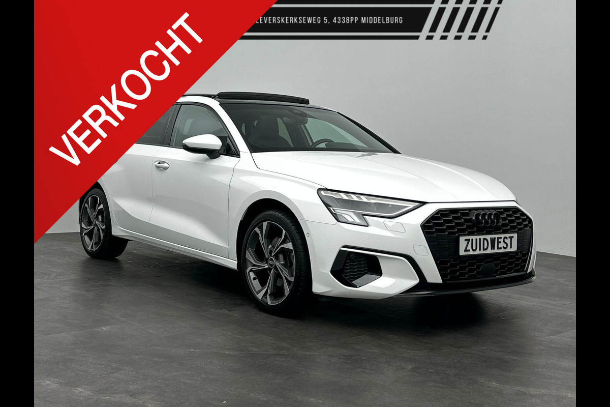 Audi A3 Sportback 40 TFSI e S-Line Pano Sfeer ACC Camera Audi A3 Sportback 40 TFSI e S-Line Pano Sfeer ACC Camera