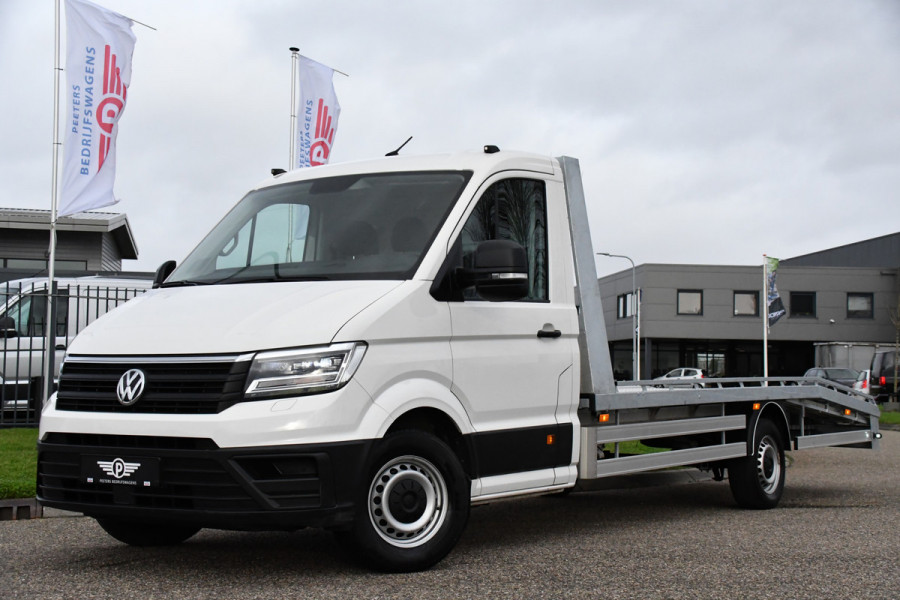Volkswagen Crafter 35 2.0 TDI L4 Oprijwagen 177PK, Luchtvering, Automaat, Cruise, Direct Leverbaar, Multimedia, Carplay, Lier,  Autotransport