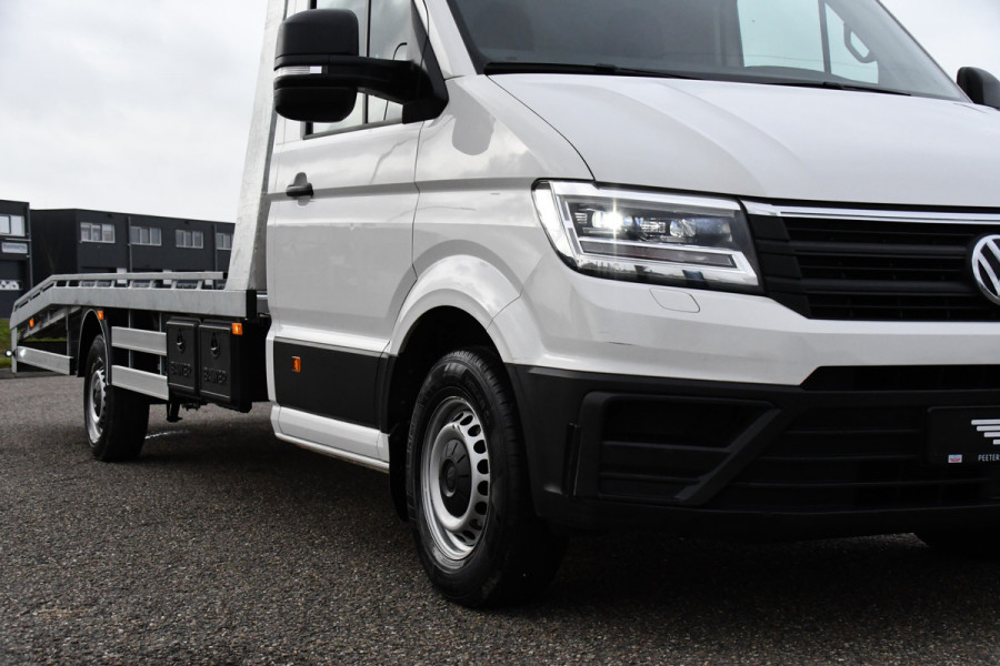 Volkswagen Crafter 35 2.0 TDI L4 Oprijwagen 177PK, Luchtvering, Automaat, Cruise, Direct Leverbaar, Multimedia, Carplay, Lier,  Autotransport