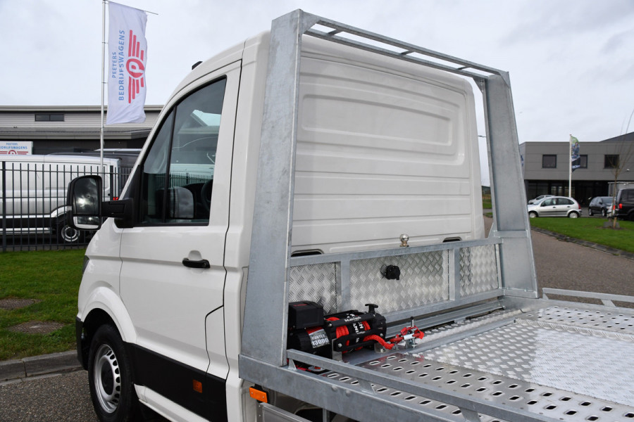 Volkswagen Crafter 35 2.0 TDI L4 Oprijwagen 177PK, Luchtvering, Automaat, Cruise, Direct Leverbaar, Multimedia, Carplay, Lier,  Autotransport