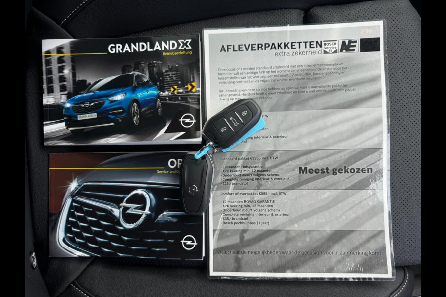 Opel Grandland X 1.6 Turbo Ultimate 133 kw / 181 Pk / AFN. TREKHAAK / ELEKTR. KLEP / LEDER / PANO / STOELVENTILATIE / 4-SEIZ BAND