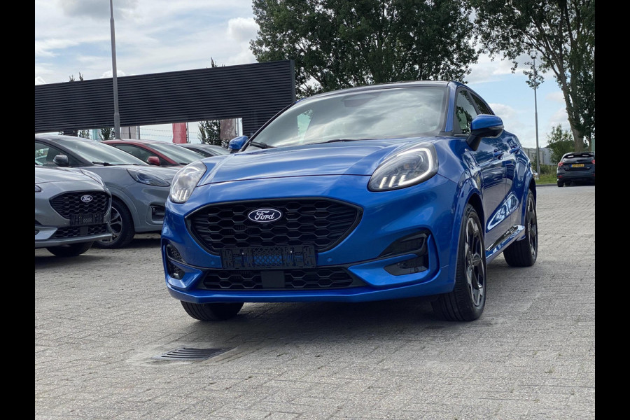 Ford Puma 1.0 EcoBoost Hybrid ST-Line X 155pk Automaat | Panoramadak | Afneembare trekhaak | Winter Pack | Adaptive cruise control | 360 graden camera | Bang&Olufsen | Elektrsiche achterklep | Matrix LED