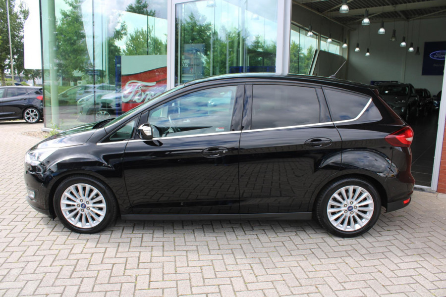 Ford C-MAX 1.0 EcoBoost 125 PK Titanium | Trekhaak | Winterpack | All Season banden | Camera | PDC V+A | Privacy Glass | Navigatie | 17 INCH Lichtmetalen Velgen | Xenon | Dealeronderhouden