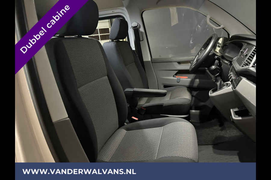 Volkswagen Transporter 2.0 TDI L2H1 Dubbele Cabine Euro6 Airco | 5-Zits | Navigatie | Trekhaak | Apple Carplay Android Auto, Cruisecontrol, Parkeersensoren