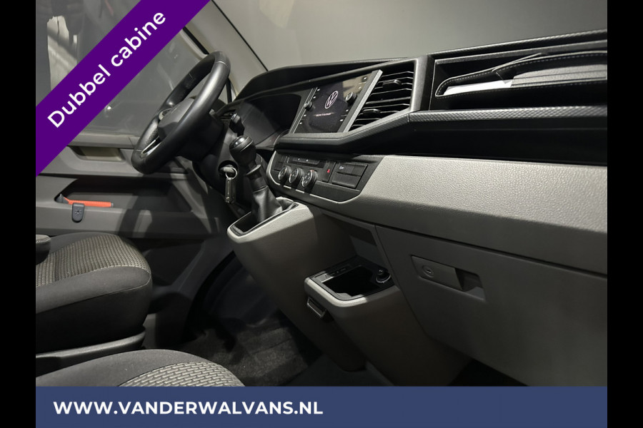 Volkswagen Transporter 2.0 TDI L2H1 Dubbele Cabine Euro6 Airco | 5-Zits | Navigatie | Trekhaak | Apple Carplay Android Auto, Cruisecontrol, Parkeersensoren