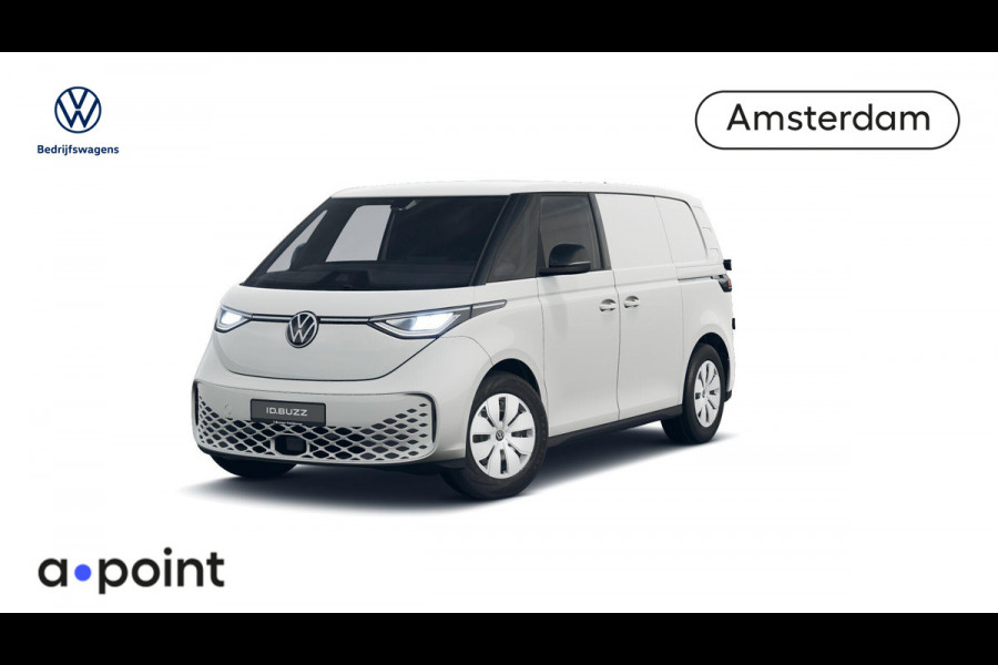 Volkswagen ID. Buzz Cargo Elektromotor 286 pk Zijschuifdeuren, achterdeuren, VOORRAAD!! RIJKLAARPRIJS!!