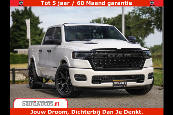 Dodge Ram 1500 1500 Limited Night High Output 540HP 706Nm | Massage + Full Option | De Meest Luxe en Volle Pick-Up in zijn Klasse | Comfortabele Dubbele Cabine met Royale 5 Zitplaatsen | BPM vrij | Nu Leverbaar uit Voorraad | Voorraad Nr 2336 - 7700