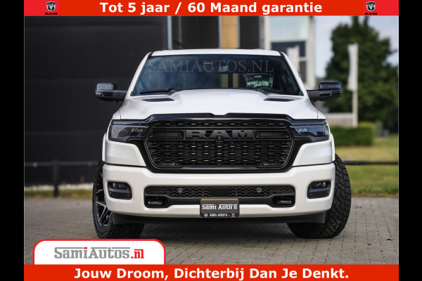 Dodge Ram 1500 1500 Limited Night High Output 540HP 706Nm | Massage + Full Option | De Meest Luxe en Volle Pick-Up in zijn Klasse | Comfortabele Dubbele Cabine met Royale 5 Zitplaatsen | BPM vrij | Nu Leverbaar uit Voorraad | Voorraad Nr 2336 - 7700