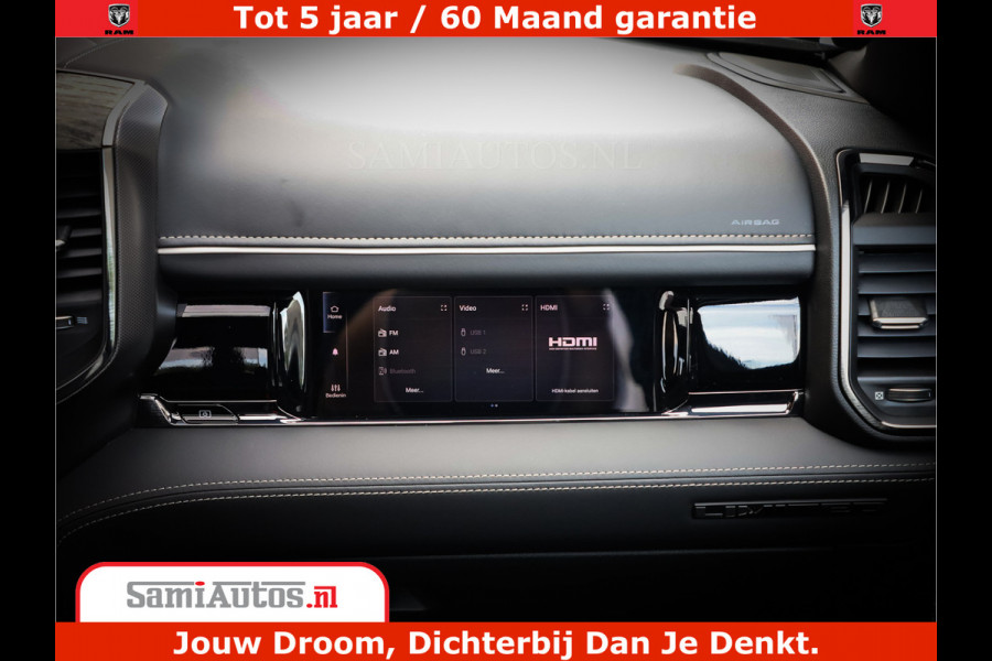 Dodge Ram 1500 1500 Limited Night High Output 540HP 706Nm | Massage + Full Option | De Meest Luxe en Volle Pick-Up in zijn Klasse | Comfortabele Dubbele Cabine met Royale 5 Zitplaatsen | BPM vrij | Nu Leverbaar uit Voorraad | Voorraad Nr 2336 - 7700