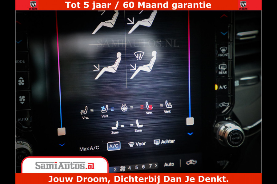 Dodge Ram 1500 1500 Limited Night High Output 540HP 706Nm | Massage + Full Option | De Meest Luxe en Volle Pick-Up in zijn Klasse | Comfortabele Dubbele Cabine met Royale 5 Zitplaatsen | BPM vrij | Nu Leverbaar uit Voorraad | Voorraad Nr 2336 - 7700