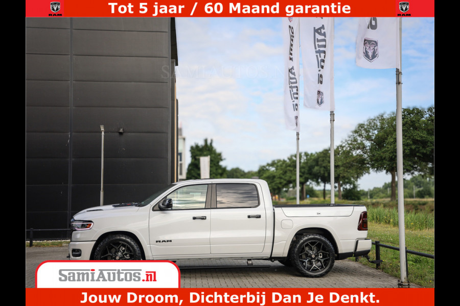 Dodge Ram 1500 1500 Limited Night High Output 540HP 706Nm | Massage + Full Option | De Meest Luxe en Volle Pick-Up in zijn Klasse | Comfortabele Dubbele Cabine met Royale 5 Zitplaatsen | BPM vrij | Nu Leverbaar uit Voorraad | Voorraad Nr 2336 - 7700