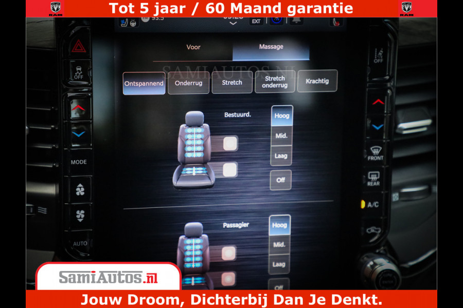 Dodge Ram 1500 1500 Limited Night High Output 540HP 706Nm | Massage + Full Option | De Meest Luxe en Volle Pick-Up in zijn Klasse | Comfortabele Dubbele Cabine met Royale 5 Zitplaatsen | BPM vrij | Nu Leverbaar uit Voorraad | Voorraad Nr 2336 - 7700