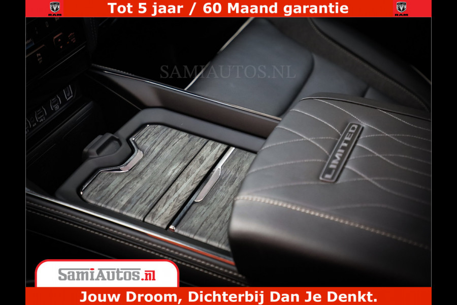 Dodge Ram 1500 1500 Limited Night High Output 540HP 706Nm | Massage + Full Option | De Meest Luxe en Volle Pick-Up in zijn Klasse | Comfortabele Dubbele Cabine met Royale 5 Zitplaatsen | BPM vrij | Nu Leverbaar uit Voorraad | Voorraad Nr 2336 - 7700