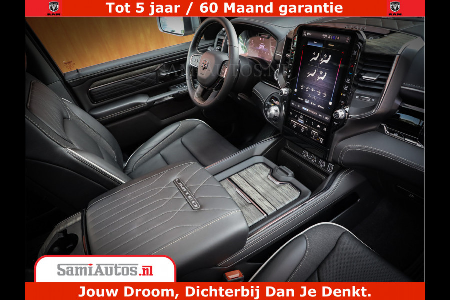 Dodge Ram 1500 1500 Limited Night High Output 540HP 706Nm | Massage + Full Option | De Meest Luxe en Volle Pick-Up in zijn Klasse | Comfortabele Dubbele Cabine met Royale 5 Zitplaatsen | BPM vrij | Nu Leverbaar uit Voorraad | Voorraad Nr 2336 - 7700