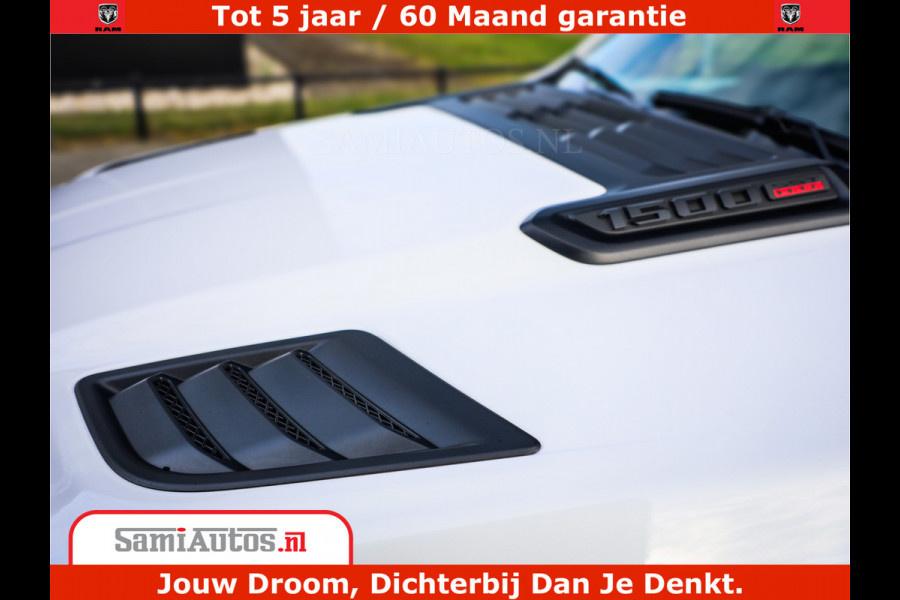Dodge Ram 1500 1500 Limited Night High Output 540HP 706Nm | Massage + Full Option | De Meest Luxe en Volle Pick-Up in zijn Klasse | Comfortabele Dubbele Cabine met Royale 5 Zitplaatsen | BPM vrij | Nu Leverbaar uit Voorraad | Voorraad Nr 2336 - 7700