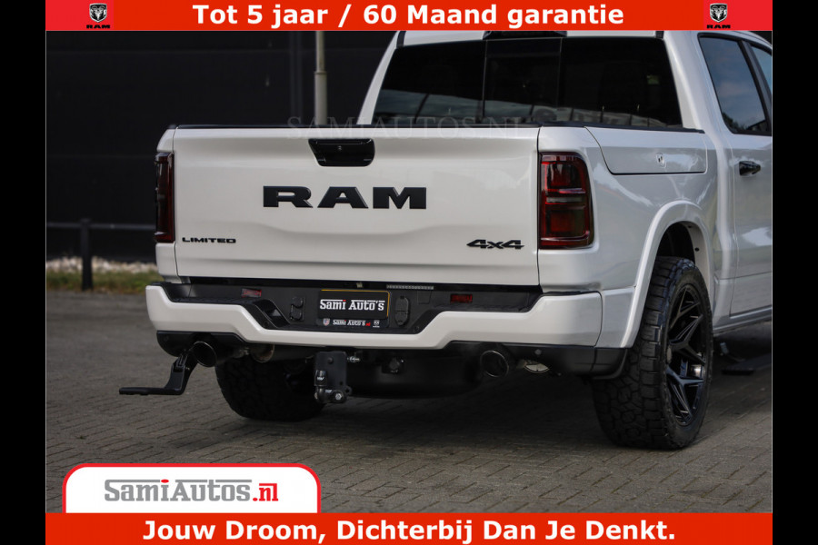 Dodge Ram 1500 1500 Limited Night High Output 540HP 706Nm | Massage + Full Option | De Meest Luxe en Volle Pick-Up in zijn Klasse | Comfortabele Dubbele Cabine met Royale 5 Zitplaatsen | BPM vrij | Nu Leverbaar uit Voorraad | Voorraad Nr 2336 - 7700