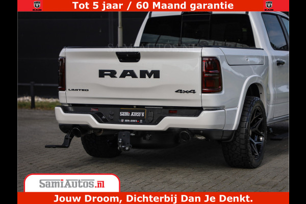 Dodge Ram 1500 1500 Limited Night High Output 540HP 706Nm | Massage + Full Option | De Meest Luxe en Volle Pick-Up in zijn Klasse | Comfortabele Dubbele Cabine met Royale 5 Zitplaatsen | BPM vrij | Nu Leverbaar uit Voorraad | Voorraad Nr 2336 - 7700