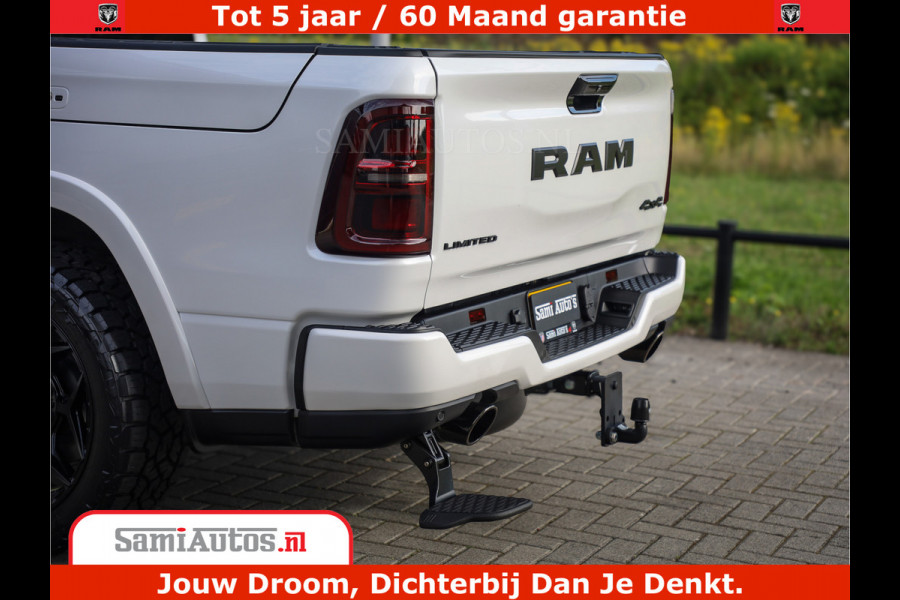 Dodge Ram 1500 1500 Limited Night High Output 540HP 706Nm | Massage + Full Option | De Meest Luxe en Volle Pick-Up in zijn Klasse | Comfortabele Dubbele Cabine met Royale 5 Zitplaatsen | BPM vrij | Nu Leverbaar uit Voorraad | Voorraad Nr 2336 - 7700