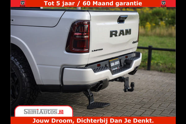 Dodge Ram 1500 1500 Limited Night High Output 540HP 706Nm | Massage + Full Option | De Meest Luxe en Volle Pick-Up in zijn Klasse | Comfortabele Dubbele Cabine met Royale 5 Zitplaatsen | BPM vrij | Nu Leverbaar uit Voorraad | Voorraad Nr 2336 - 7700