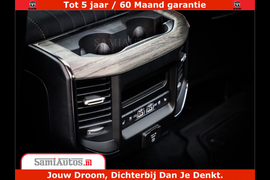 Dodge Ram 1500 1500 Limited Night High Output 540HP 706Nm | Massage + Full Option | De Meest Luxe en Volle Pick-Up in zijn Klasse | Comfortabele Dubbele Cabine met Royale 5 Zitplaatsen | BPM vrij | Nu Leverbaar uit Voorraad | Voorraad Nr 2336 - 7700