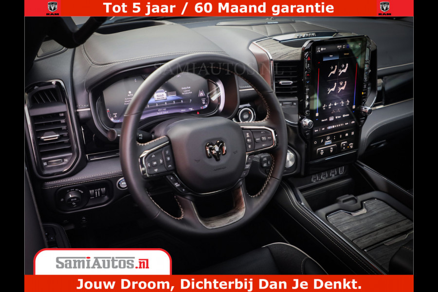 Dodge Ram 1500 1500 Limited Night High Output 540HP 706Nm | Massage + Full Option | De Meest Luxe en Volle Pick-Up in zijn Klasse | Comfortabele Dubbele Cabine met Royale 5 Zitplaatsen | BPM vrij | Nu Leverbaar uit Voorraad | Voorraad Nr 2336 - 7700