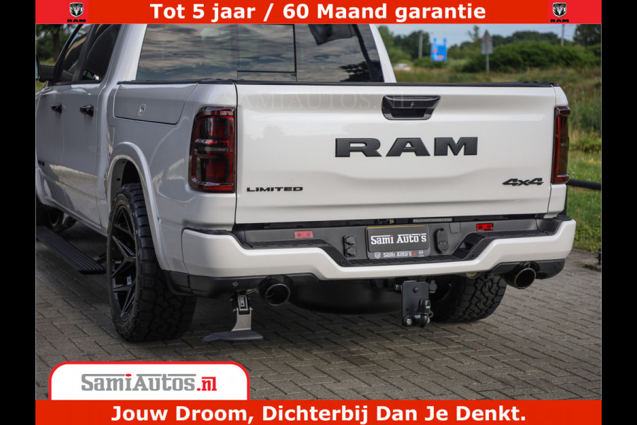 Dodge Ram 1500 1500 Limited Night High Output 540HP 706Nm | Massage + Full Option | De Meest Luxe en Volle Pick-Up in zijn Klasse | Comfortabele Dubbele Cabine met Royale 5 Zitplaatsen | BPM vrij | Nu Leverbaar uit Voorraad | Voorraad Nr 2336 - 7700