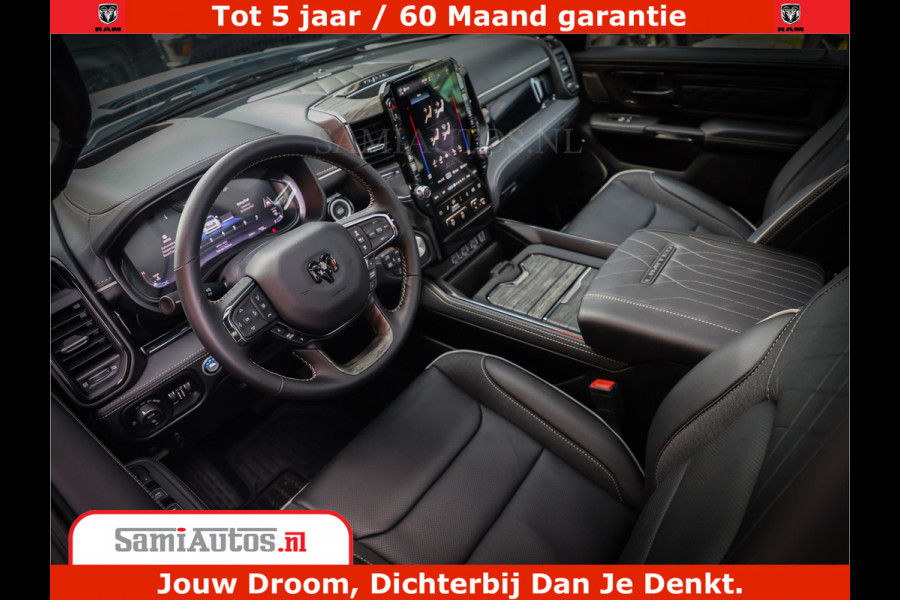 Dodge Ram 1500 1500 Limited Night High Output 540HP 706Nm | Massage + Full Option | De Meest Luxe en Volle Pick-Up in zijn Klasse | Comfortabele Dubbele Cabine met Royale 5 Zitplaatsen | BPM vrij | Nu Leverbaar uit Voorraad | Voorraad Nr 2336 - 7700