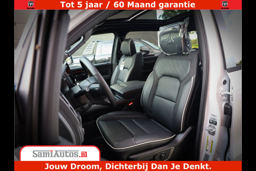 Dodge Ram 1500 1500 Limited Night High Output 540HP 706Nm | Massage + Full Option | De Meest Luxe en Volle Pick-Up in zijn Klasse | Comfortabele Dubbele Cabine met Royale 5 Zitplaatsen | BPM vrij | Nu Leverbaar uit Voorraad | Voorraad Nr 2336 - 7700