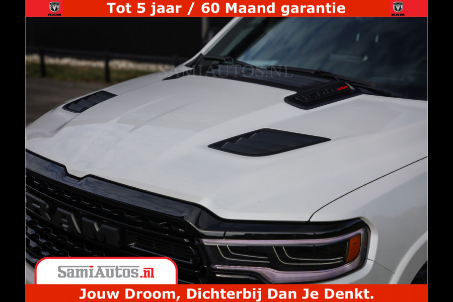 Dodge Ram 1500 1500 Limited Night High Output 540HP 706Nm | Massage + Full Option | De Meest Luxe en Volle Pick-Up in zijn Klasse | Comfortabele Dubbele Cabine met Royale 5 Zitplaatsen | BPM vrij | Nu Leverbaar uit Voorraad | Voorraad Nr 2336 - 7700