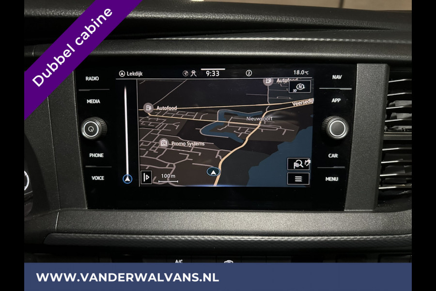 Volkswagen Transporter 2.0 TDI L2H1 Dubbele Cabine Euro6 Airco | 5-Zits | Navigatie | Trekhaak | Apple Carplay Android Auto, Cruisecontrol, Parkeersensoren