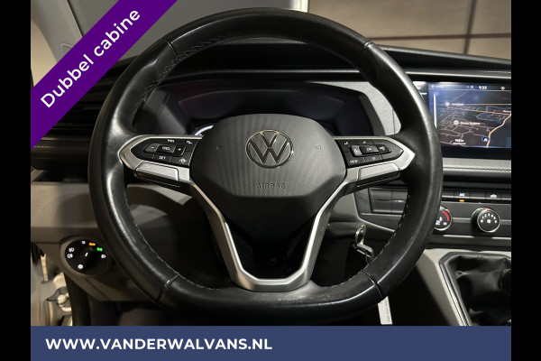 Volkswagen Transporter 2.0 TDI L2H1 Dubbele Cabine Euro6 Airco | 5-Zits | Navigatie | Trekhaak | Apple Carplay Android Auto, Cruisecontrol, Parkeersensoren