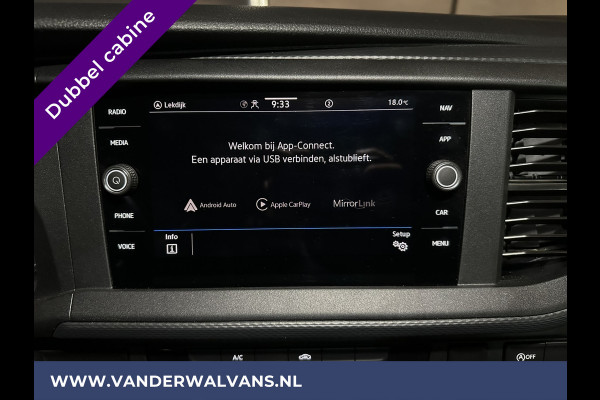 Volkswagen Transporter 2.0 TDI L2H1 Dubbele Cabine Euro6 Airco | 5-Zits | Navigatie | Trekhaak | Apple Carplay Android Auto, Cruisecontrol, Parkeersensoren