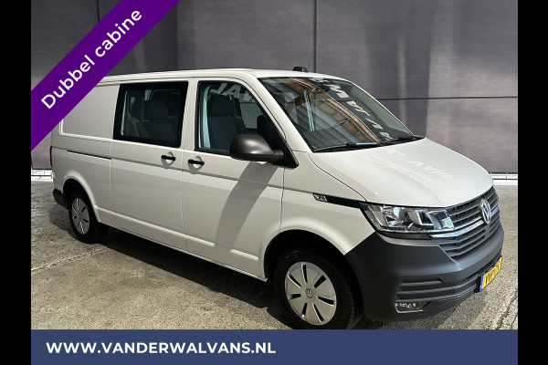Volkswagen Transporter 2.0 TDI L2H1 Dubbele Cabine Euro6 Airco | 5-Zits | Navigatie | Trekhaak | Apple Carplay Android Auto, Cruisecontrol, Parkeersensoren