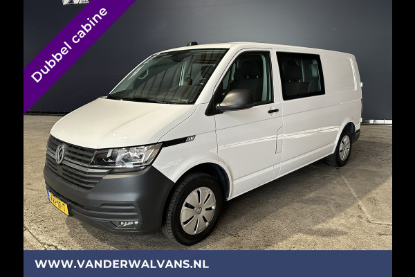 Volkswagen Transporter 2.0 TDI L2H1 Dubbele Cabine Euro6 Airco | 5-Zits | Navigatie | Trekhaak | Apple Carplay Android Auto, Cruisecontrol, Parkeersensoren