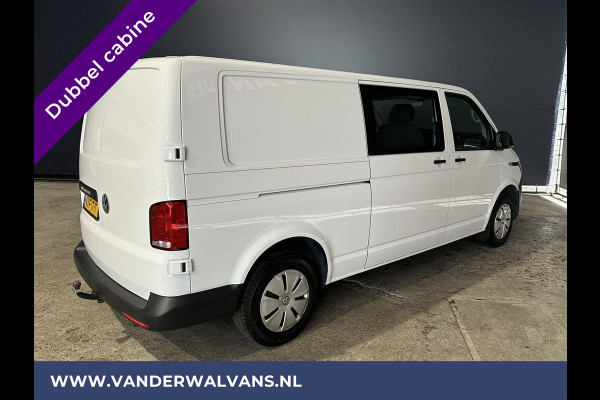 Volkswagen Transporter 2.0 TDI L2H1 Dubbele Cabine Euro6 Airco | 5-Zits | Navigatie | Trekhaak | Apple Carplay Android Auto, Cruisecontrol, Parkeersensoren