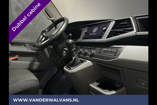 Volkswagen Transporter 2.0 TDI L2H1 Dubbele Cabine Euro6 Airco | 5-Zits | Navigatie | Trekhaak | Apple Carplay Android Auto, Cruisecontrol, Parkeersensoren