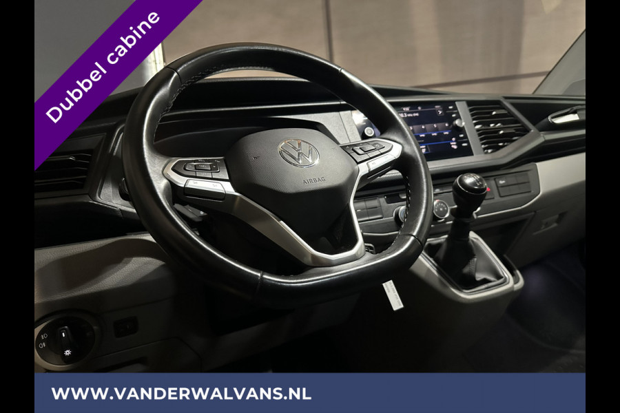 Volkswagen Transporter 2.0 TDI L2H1 Dubbele Cabine Euro6 Airco | 5-Zits | Navigatie | Trekhaak | Apple Carplay Android Auto, Cruisecontrol, Parkeersensoren