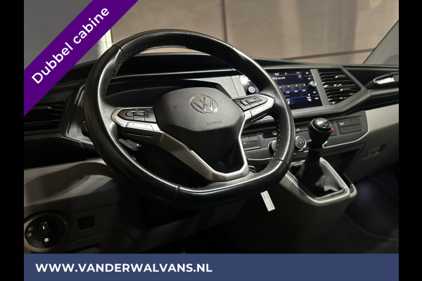 Volkswagen Transporter 2.0 TDI L2H1 Dubbele Cabine Euro6 Airco | 5-Zits | Navigatie | Trekhaak | Apple Carplay Android Auto, Cruisecontrol, Parkeersensoren