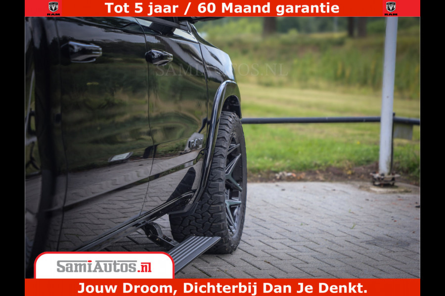 Dodge Ram 1500 Limited Night High Output 540HP 706Nm | Massage + Full Option | De Meest Luxe en Volle Pick-Up in zijn Klasse | Comfortabele Dubbele Cabine met Royale 5 Zitplaatsen | BPM vrij | Nu Leverbaar uit Voorraad | Voorraad Nr 2326 - 5169
