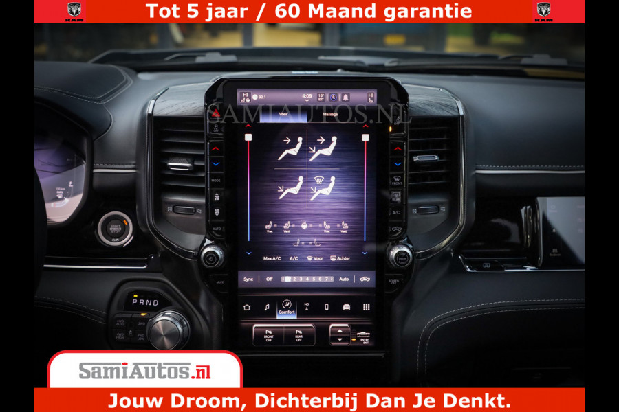 Dodge Ram 1500 Limited Night High Output 540HP 706Nm | Massage + Full Option | De Meest Luxe en Volle Pick-Up in zijn Klasse | Comfortabele Dubbele Cabine met Royale 5 Zitplaatsen | BPM vrij | Nu Leverbaar uit Voorraad | Voorraad Nr 2326 - 5169