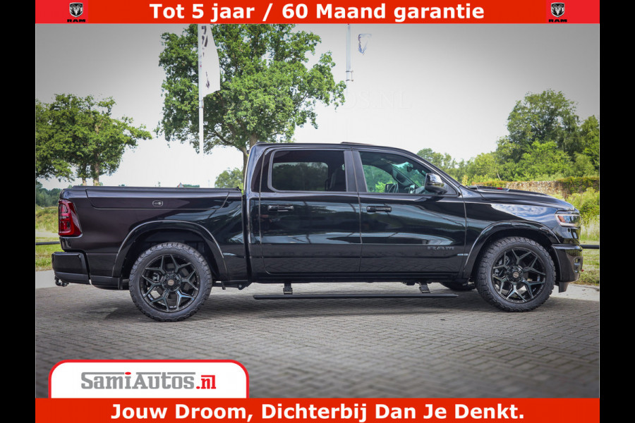 Dodge Ram 1500 Limited Night High Output 540HP 706Nm | Massage + Full Option | De Meest Luxe en Volle Pick-Up in zijn Klasse | Comfortabele Dubbele Cabine met Royale 5 Zitplaatsen | BPM vrij | Nu Leverbaar uit Voorraad | Voorraad Nr 2326 - 5169